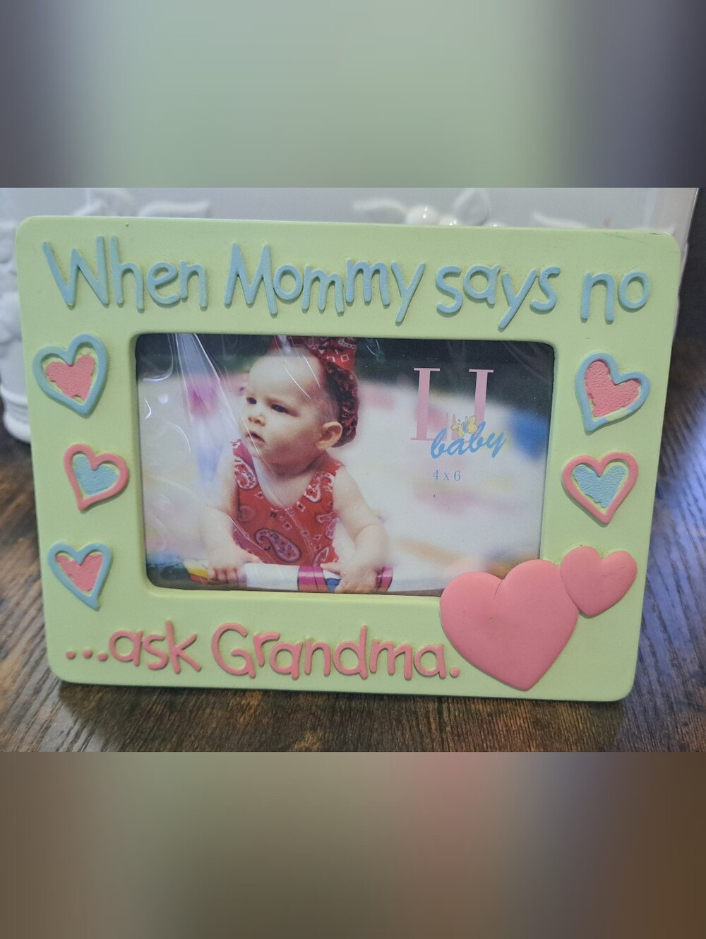 When Mommy Says No Ask Grandma Photo Frame